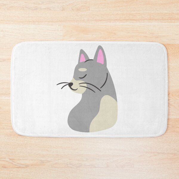 Item preview, Cute and Elegant Gray Cat Cartoon Illustration designed and sold by simplysharon.