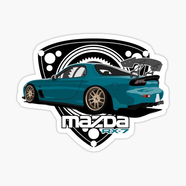 Mazda RX7 JDM Sticker for Sale by AUTO-ILLUSTRATE