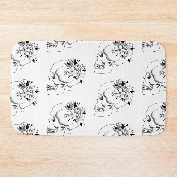 Item preview, Skull With Flowers designed and sold by demiistonerr.