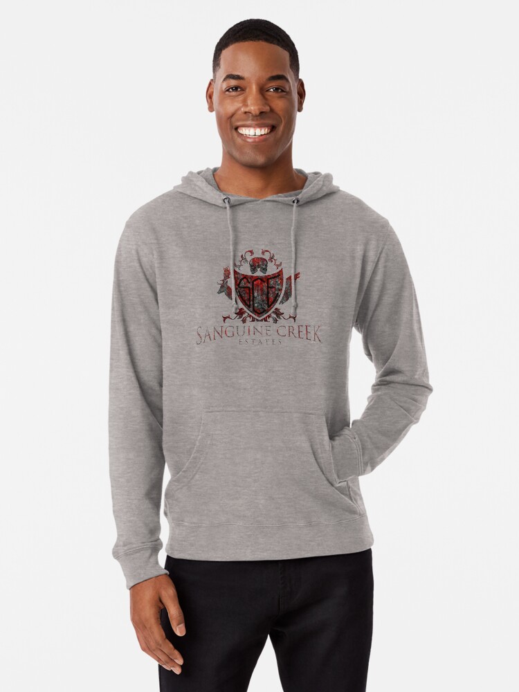 Thumbnail 1 of 5, Lightweight Hoodie, Sanguine Creek Estates Logo-Full Color designed and sold by HauntingU.