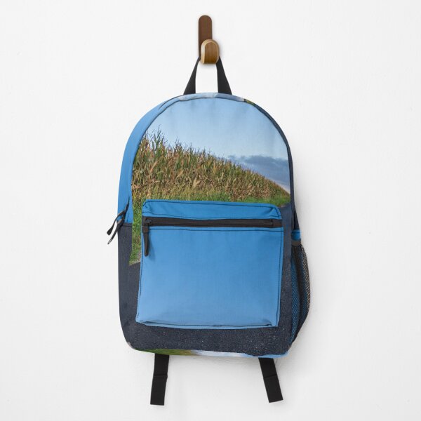 Item preview, A long paved road runs towards the horizon passing three cornfields designed and sold by brambillasimone.