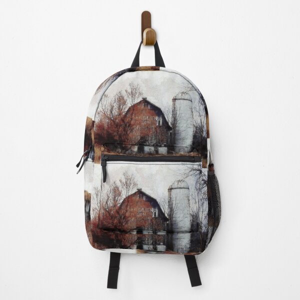 Item preview, Autumn's last days - old barn and silo designed and sold by JanineRileyArt.