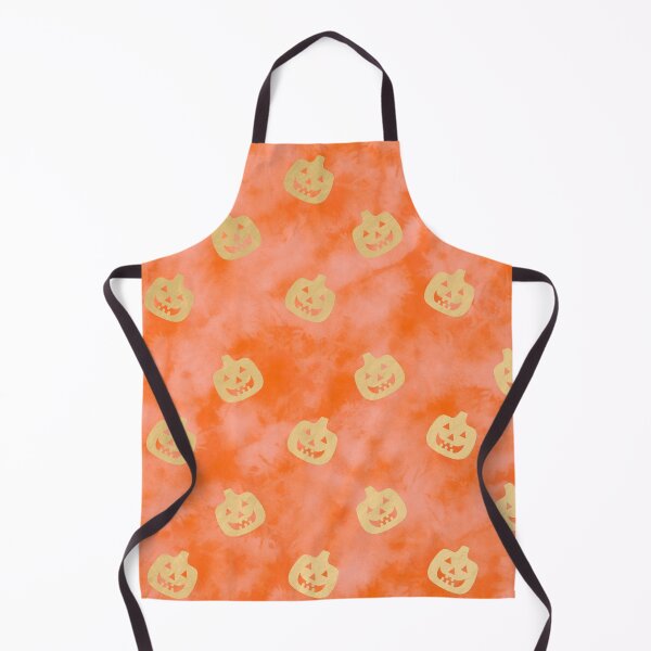 Artikelvorschau, Orange Gold Kürbis Halloween Aquarell Tie Dye Muster entworfen und verkauft von MarzStudio.