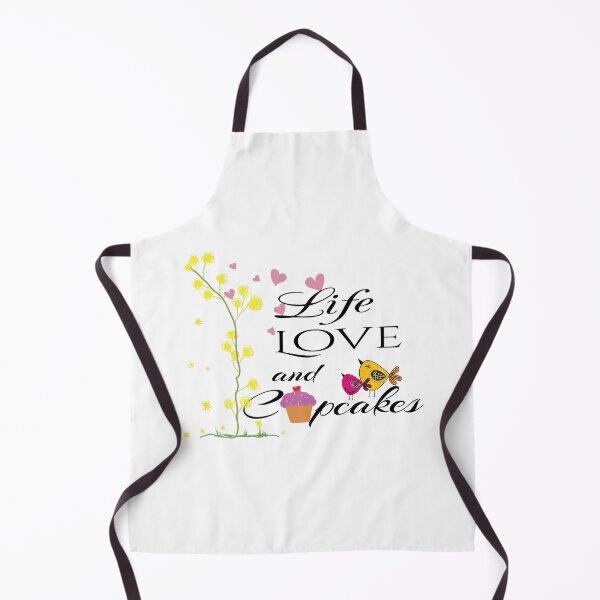 Item preview, Life Love And Cupcakes, With Cupcakes, Flowers And Birds designed and sold by 4AllTimes.