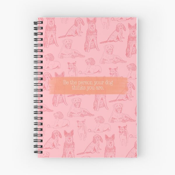 Item preview, Dog lovers quote: Be the person your dog thinks you are. - pink/orange  designed and sold by ALP  Creates.