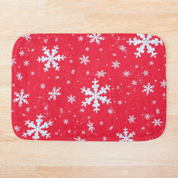 Snowflakes Bath Mat