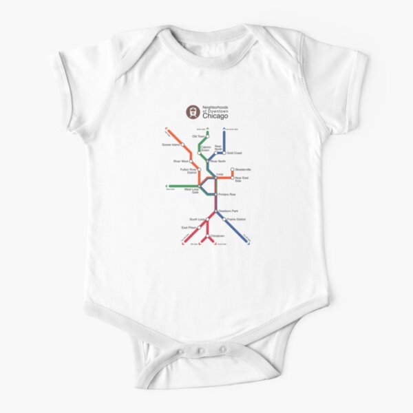 Chicago Short Sleeve Baby One-Piece