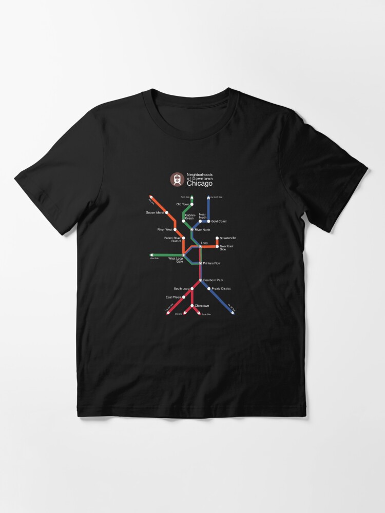Alternate view of Chicago (white) Essential T-Shirt