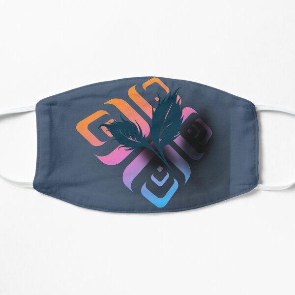 A 3D painting logo Flat Mask