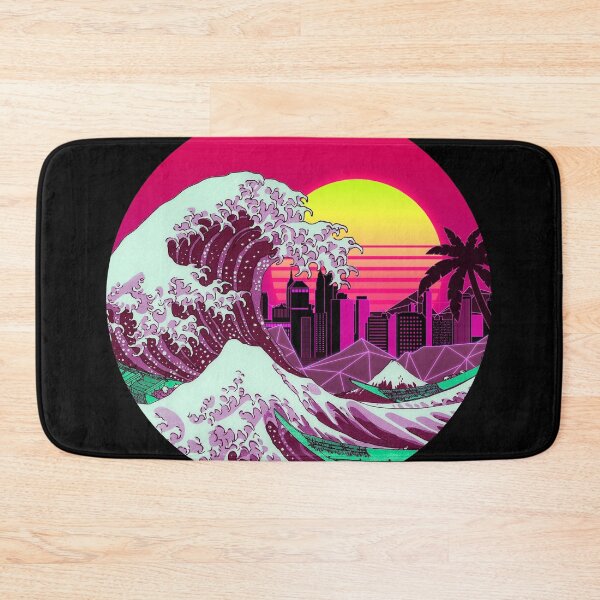 Item preview, The Great RetroWave off Kanagawa designed and sold by Kiboune.
