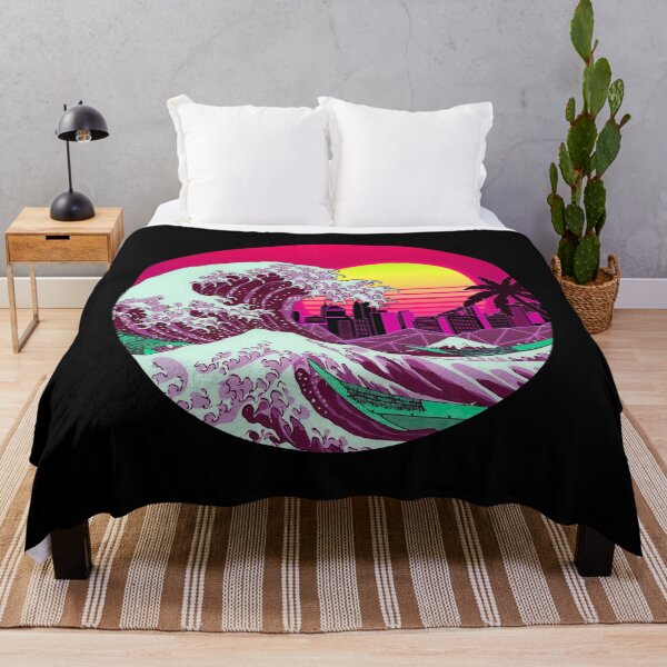 Item preview, The Great RetroWave off Kanagawa designed and sold by Kiboune.