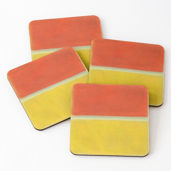 Item preview, Rothko-Inspired Orange Pale-Green Yellow designed and sold by by-lauren.