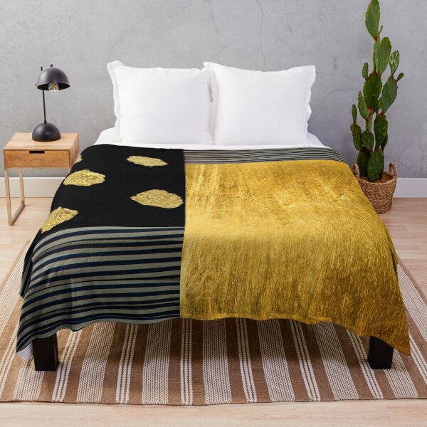 Item preview, Black Gold - Dots and stripes designed and sold by OMdesign10.