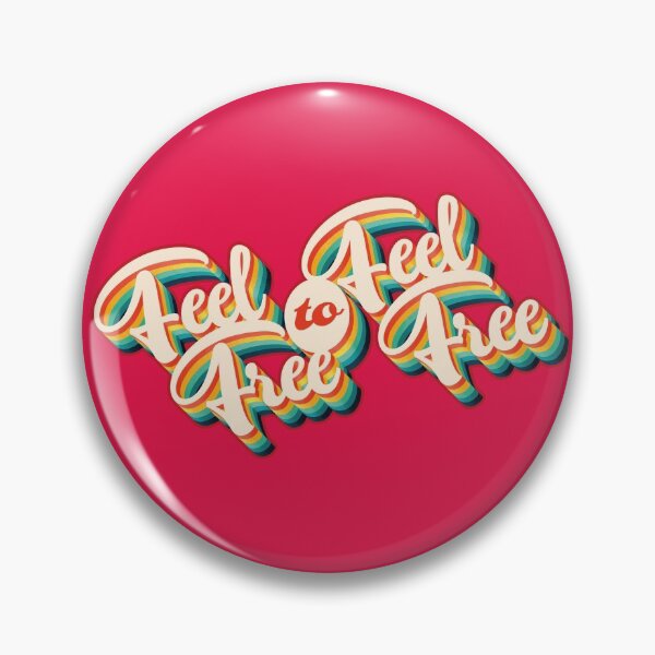 Item preview, Feel Free to Feel Free on Red designed and sold by Retro Futurist.