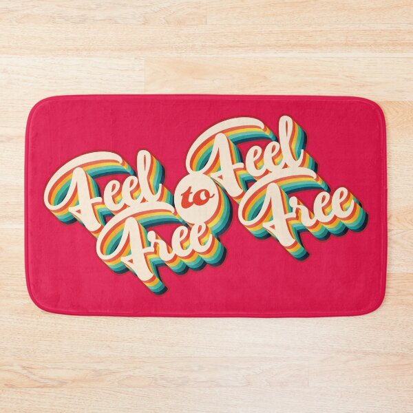 Item preview, Feel Free to Feel Free on Red designed and sold by Retro Futurist.