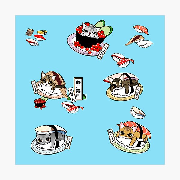 Item preview, Neko no sushi designed and sold by MisoraA.