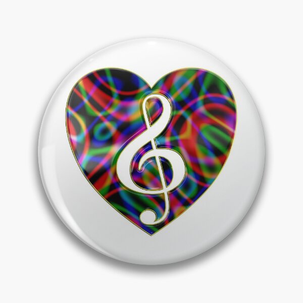 Item preview, Treble Clef Inside Heart designed and sold by CoolDoodles.