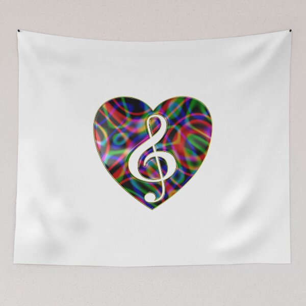 Item preview, Treble Clef Inside Heart designed and sold by CoolDoodles.