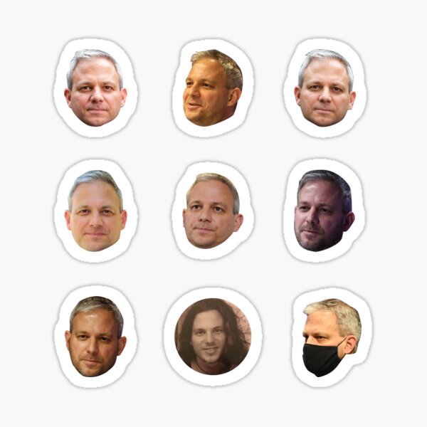 Brett Sutton - Faces Stickers Pack Sticker