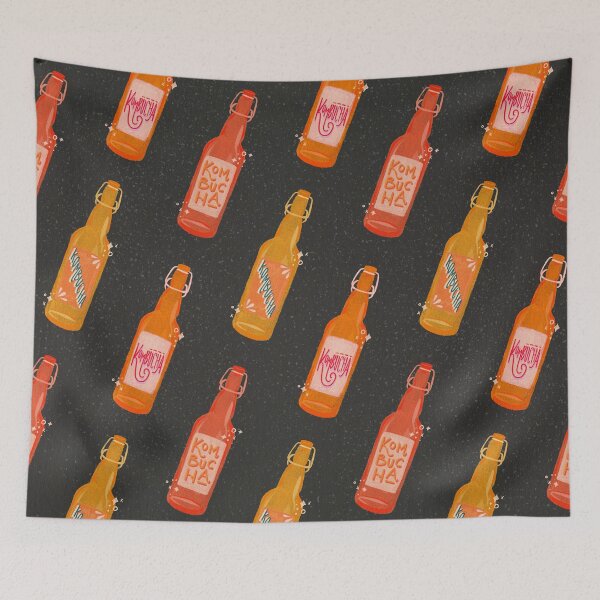 Item preview, Kombucha Bottles - Charcoal Palette designed and sold by Cat Coquillette.