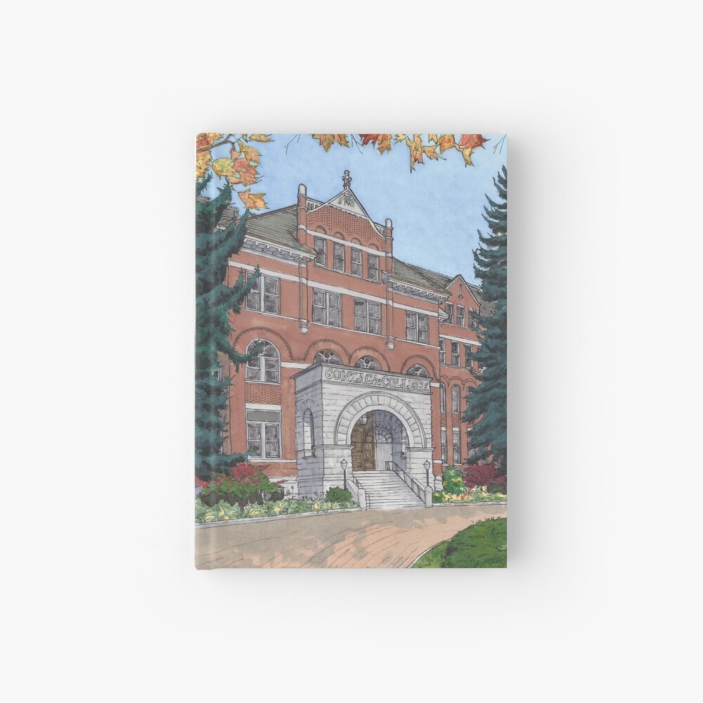 College Hall Gonzaga University Spiral Notebook By Ponderosaprints Redbubble