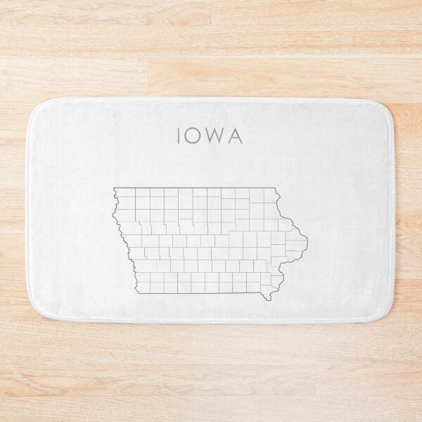 Item preview, Iowa Silver State Counties Map designed and sold by Alo.