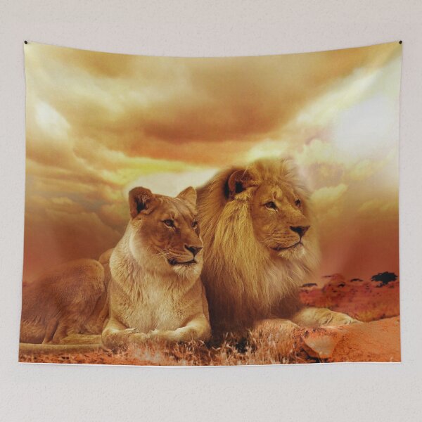 Item preview, Lion and Lioness designed and sold by Designs By Creation.