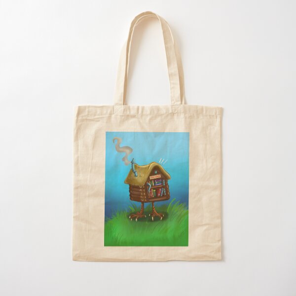 Free Library Hut Cotton Tote Bag