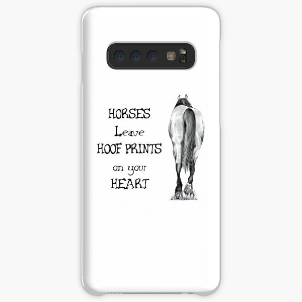 Horses Leave Hoof Prints On Your Heart, Pencil Art Samsung Galaxy Snap Case