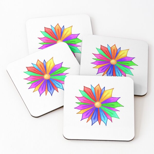 Item preview, Rainbow Flower designed and sold by JinxOmenArt.