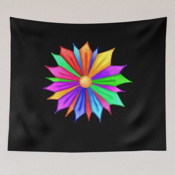 Item preview, Rainbow Flower designed and sold by JinxOmenArt.