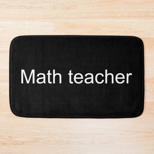 Item preview, Math teacher | Black designed and sold by TreeSappy.