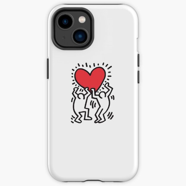 Keith Haring dancing heart iPhone Tough Case