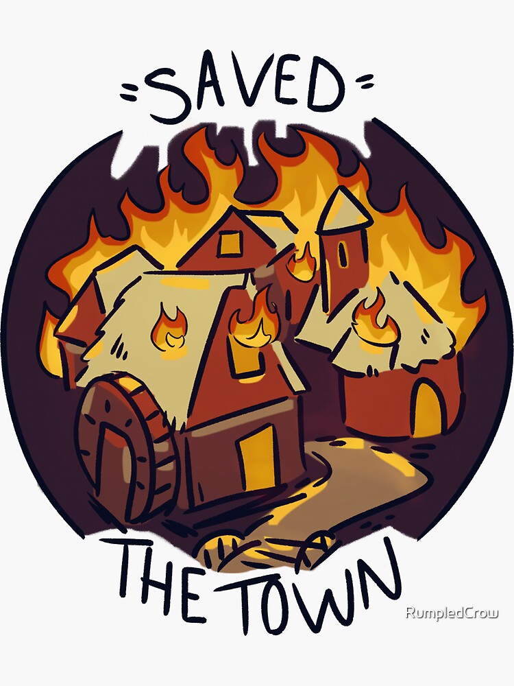 D&D Burned Down the Town by RumpledCrow