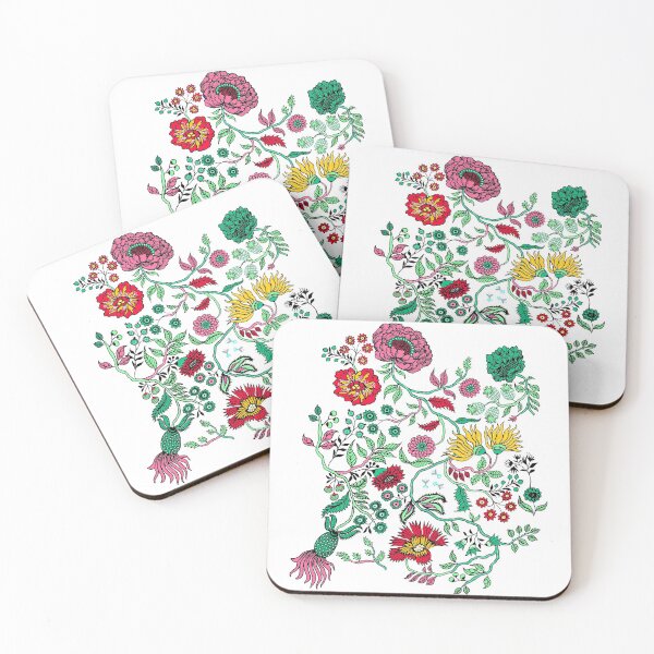 Item preview, Aesthetic Rustic Flowers with Colorful Rainbow, a Popular Artsy Vector Fine Art designed and sold by corner-shop.