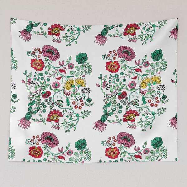 Item preview, Aesthetic Rustic Flowers with Colorful Rainbow, a Popular Artsy Vector Fine Art designed and sold by corner-shop.