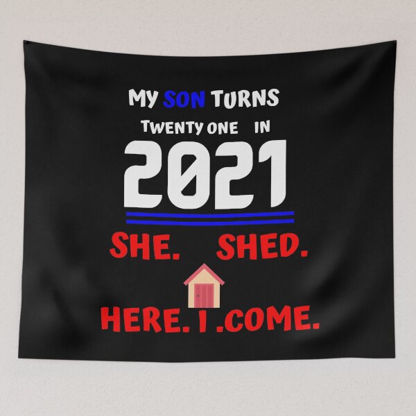 Item preview, Son 21, She Shed Here I Come designed and sold by stadia-60-west.