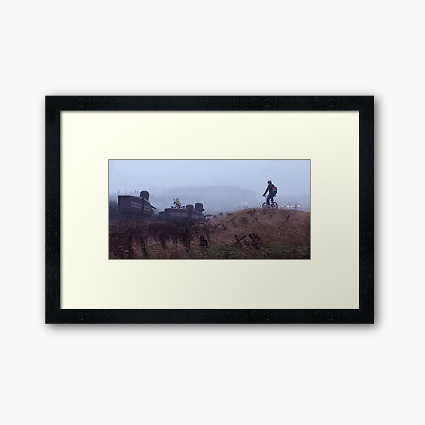 The Scrapyard Sentry Framed Art Print