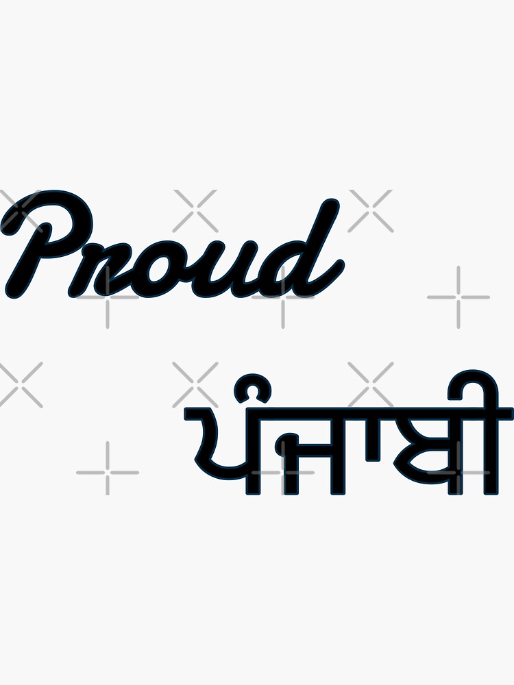 Punjabi Text Stickers for Sale
