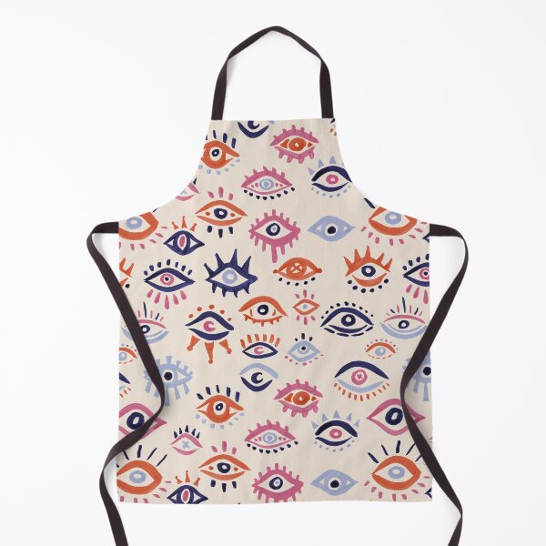 Item preview, Mystic Eyes – Coral & Navy designed and sold by Cat Coquillette.