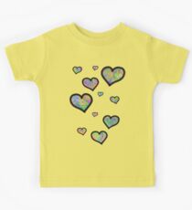 Colourful Hearts Kids Tee