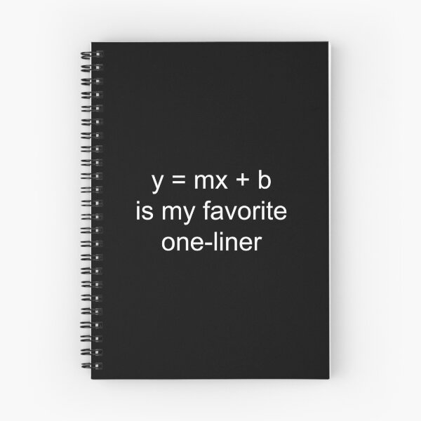 Item preview, y = mx + b | Black designed and sold by TreeSappy.