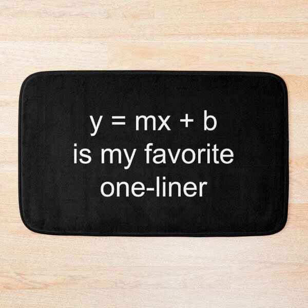 Item preview, y = mx + b | Black designed and sold by TreeSappy.