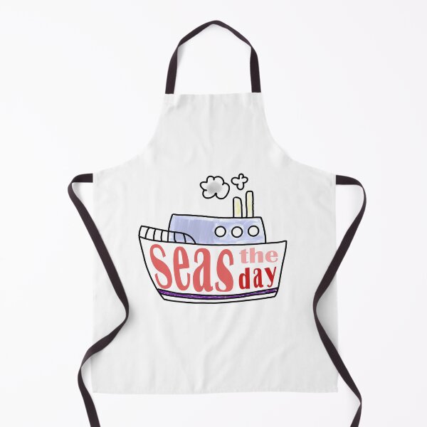 Item preview, Seas the Day Boat designed and sold by LunaStickerCo.