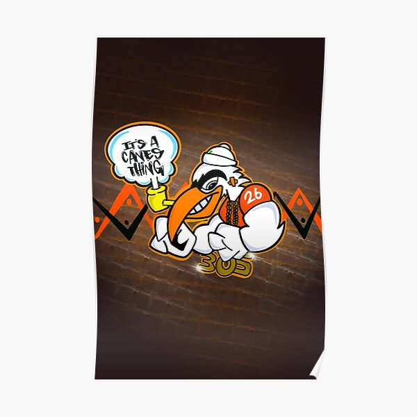 Miami Hurricanes All About The U - Apparel Poster for Sale by AidanWater
