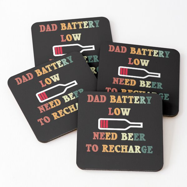 Item preview, Dad Battery Low Need Beer To Recharge Funny Dad Beer designed and sold by Andrea Lina.
