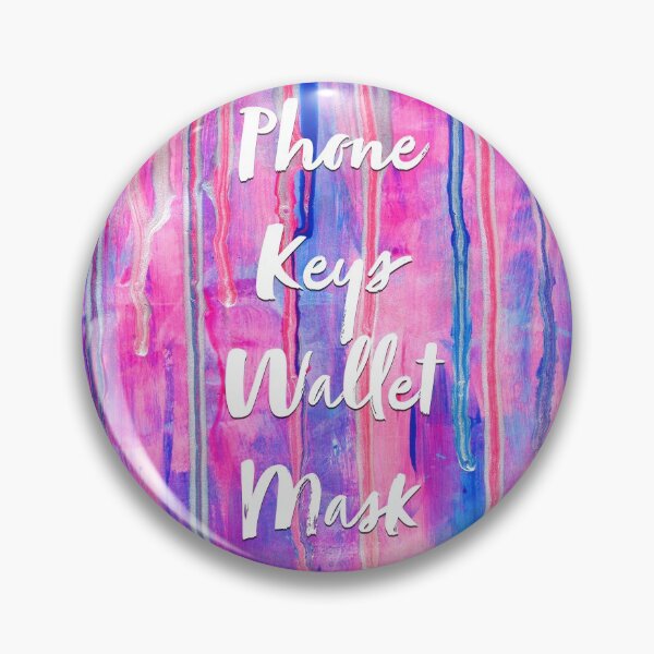 Item preview, Phone Keys Wallet Mask Pink Reminder designed and sold by Daydreamer Alley.