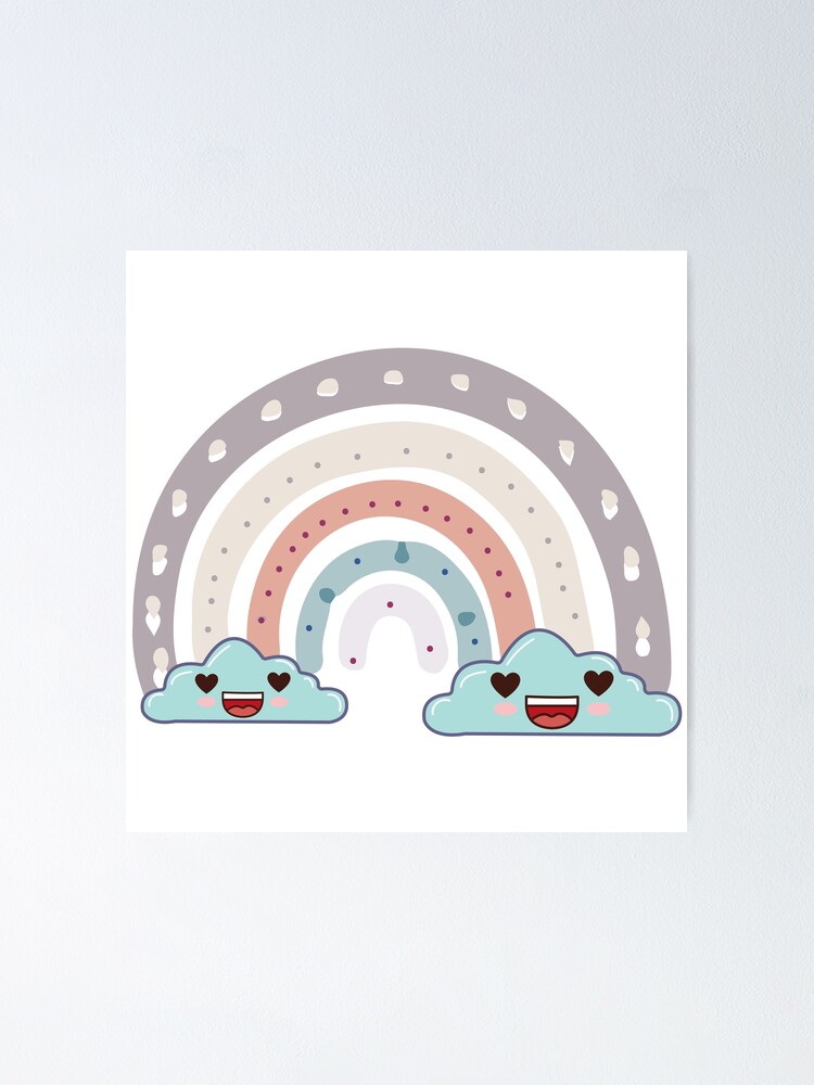 "Rainbow, stuck out tongue, winking Eye D" Poster by OubeidTah Redbubble