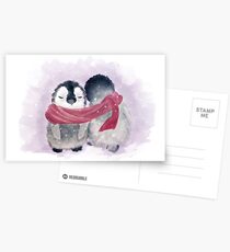 Penguin Cuddle Postcards