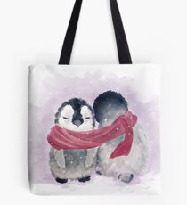 Penguin Cuddle Tote Bag